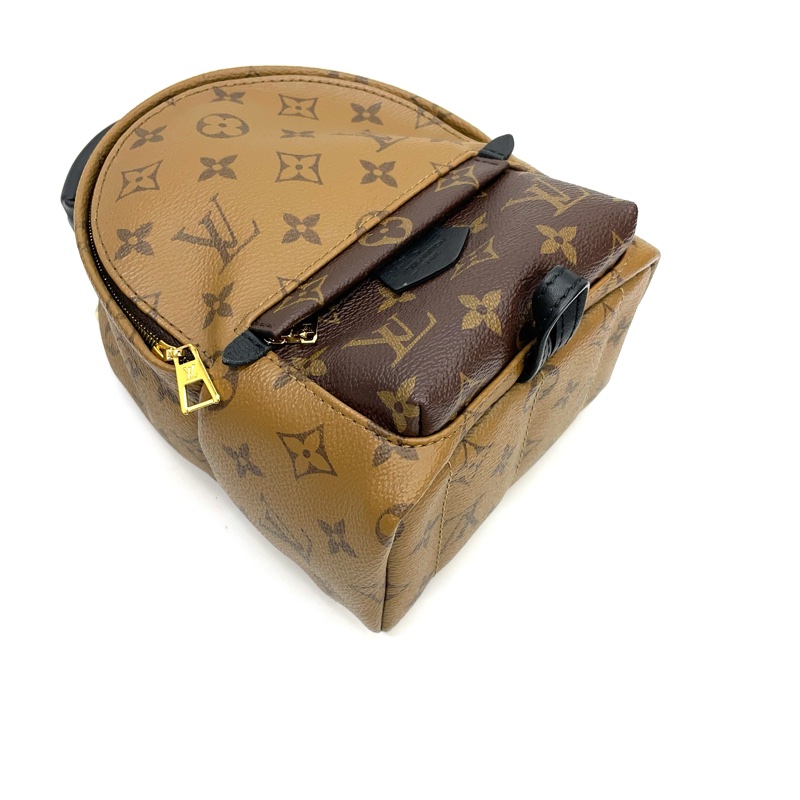 LV 雙色原花金釦Mini 小書包 M44873-5