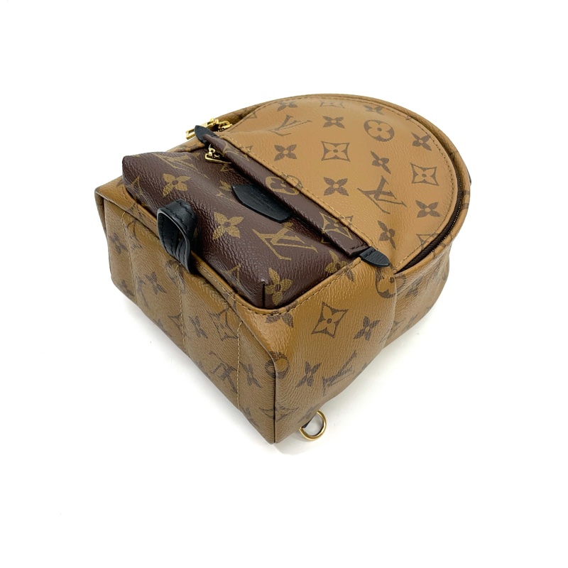 LV 雙色原花金釦Mini 小書包 M44873-6