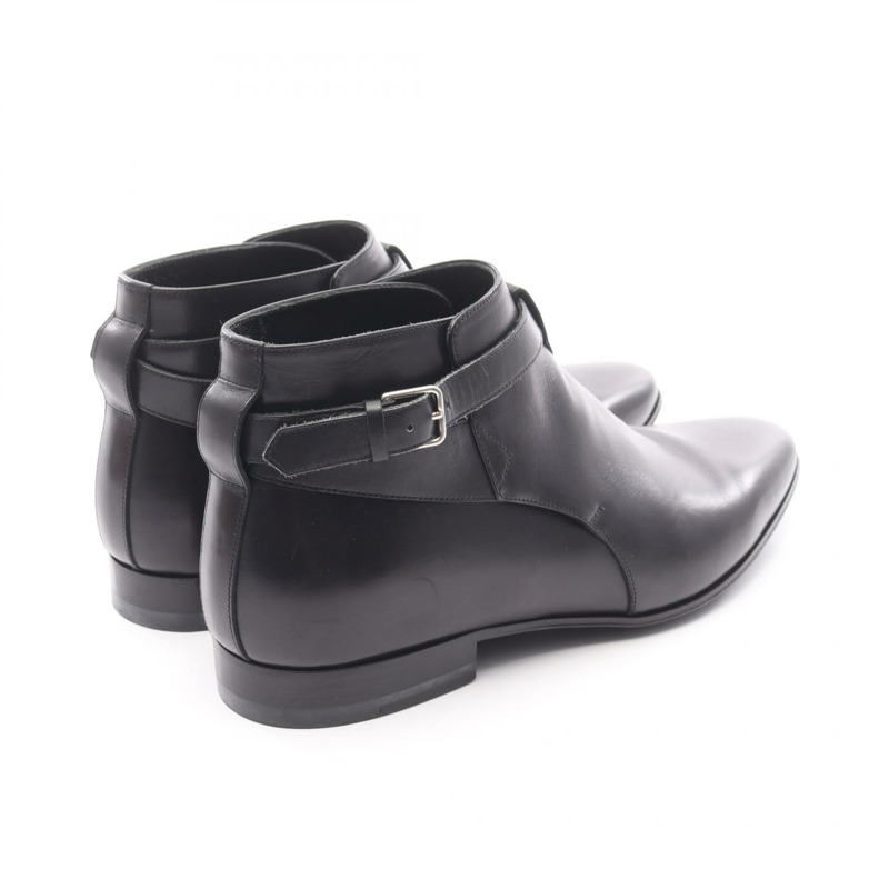 SAINT LAURENT PARIS Jopper 短靴 379762 黑色真皮 #40 二手男鞋-1
