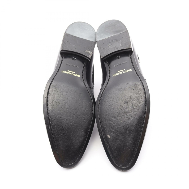 SAINT LAURENT PARIS Jopper 短靴 379762 黑色真皮 #40 二手男鞋-3