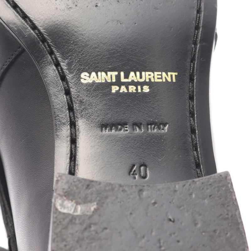 SAINT LAURENT PARIS Jopper 短靴 379762 黑色真皮 #40 二手男鞋-4