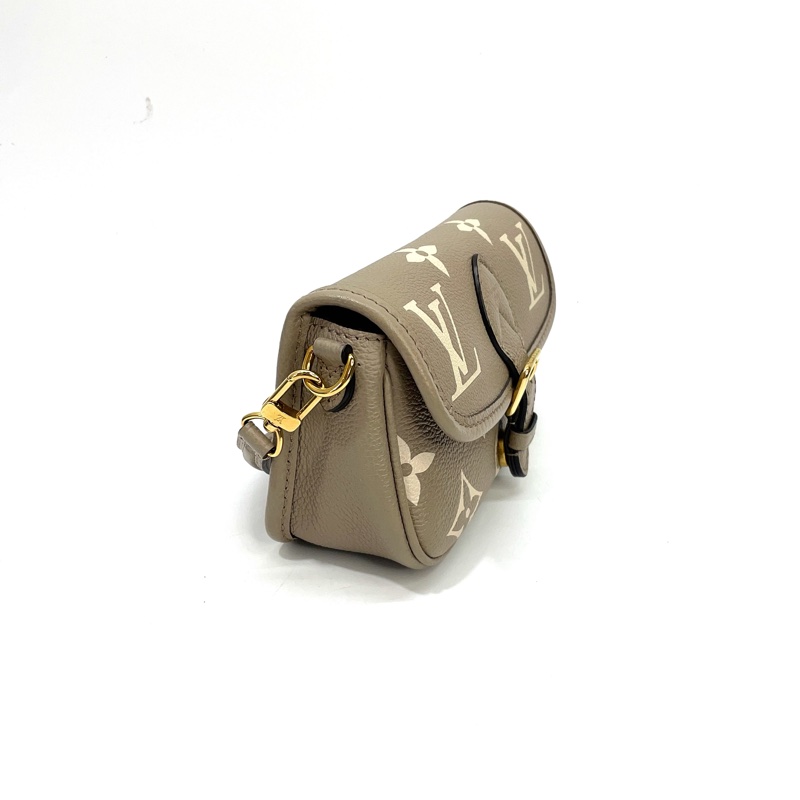 LV 斑鳩灰牛皮金釦Nano Diane手提斜背包 M83300-2