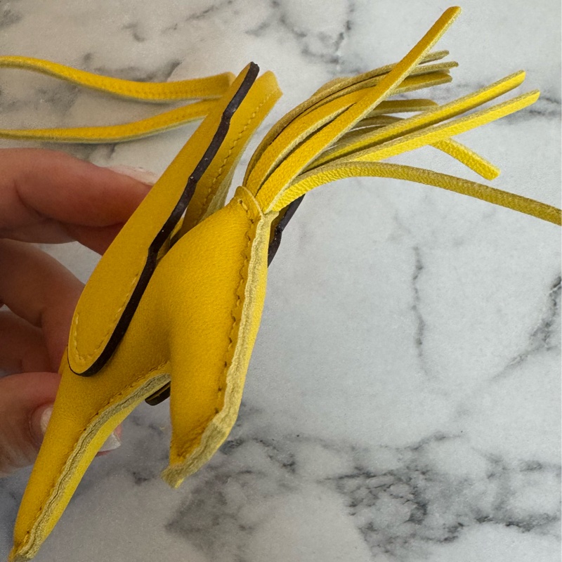 Hermes黃色小飛馬吊飾 招財小馬🐎-7