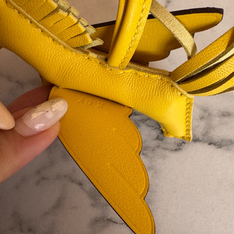 Hermes黃色小飛馬吊飾 招財小馬🐎-8