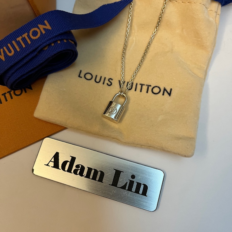 louis vuitton Silver Lockit 慈善項鏈-2
