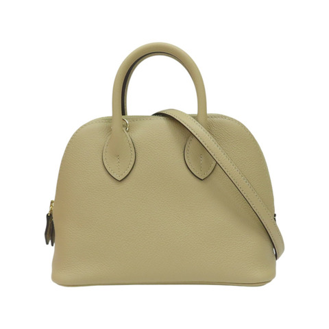 風衣灰 Evercolor 皮革 Mini bolide 柏莉包 兩用包 K刻【HERMES 愛馬仕】