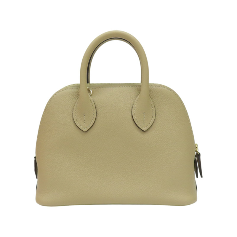 風衣灰 Evercolor 皮革 Mini bolide 柏莉包 兩用包 K刻【HERMES 愛馬仕】-1