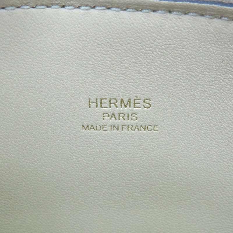 風衣灰 Evercolor 皮革 Mini bolide 柏莉包 兩用包 K刻【HERMES 愛馬仕】-7