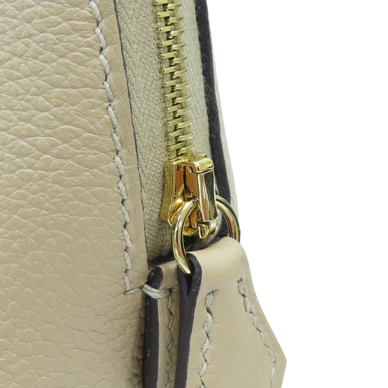 風衣灰 Evercolor 皮革 Mini bolide 柏莉包 兩用包 K刻【HERMES 愛馬仕】-11