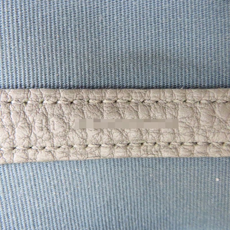 卡其色帆布/灰色牛皮 Garden Party 36 手提包 U刻【HERMES 愛馬仕】-6