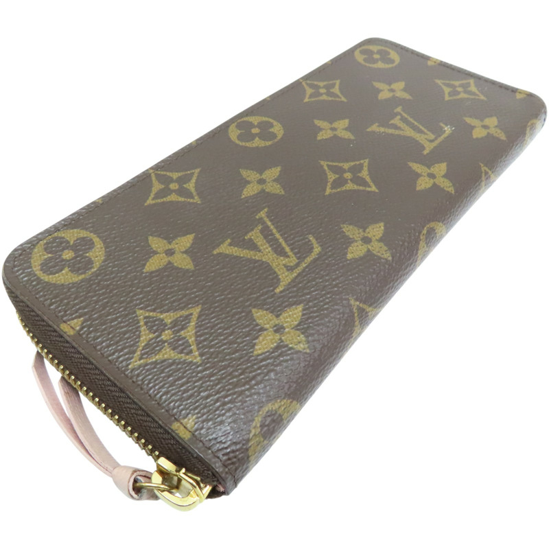 棕色 原花帆布 Clemence 拉鍊長夾 M61298【LOUIS VUITTON LV 路易威登】 M61298-2