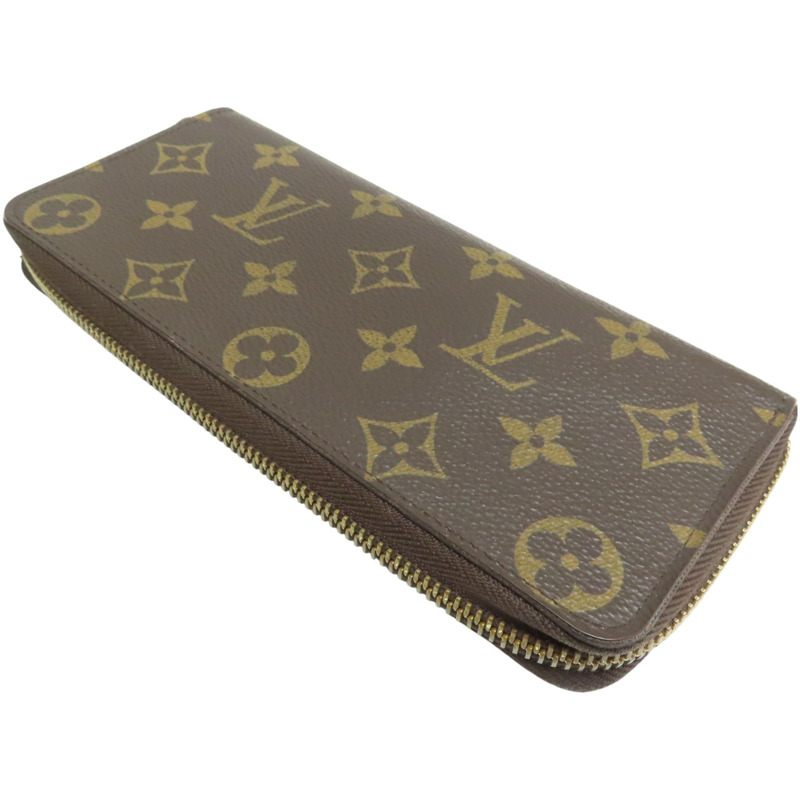 棕色 原花帆布 Clemence 拉鍊長夾 M61298【LOUIS VUITTON LV 路易威登】 M61298-3
