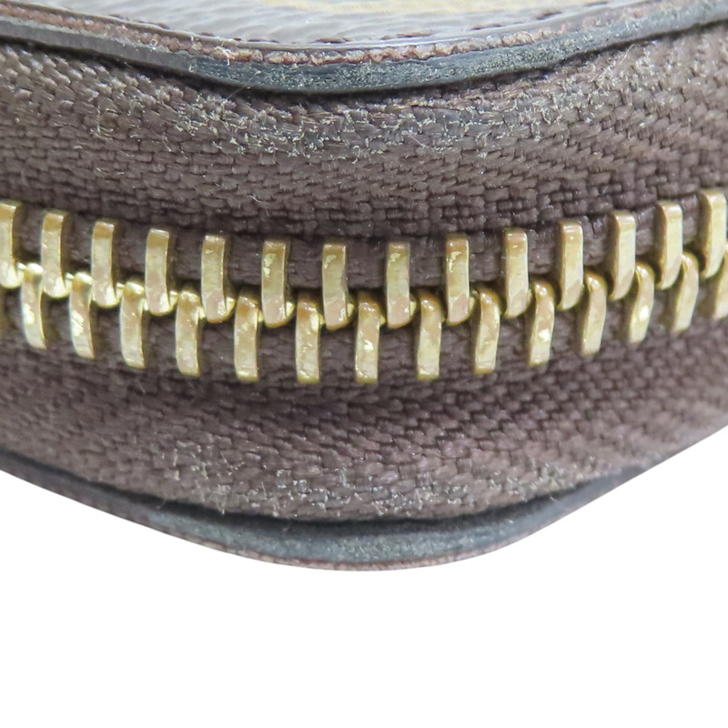 棕色 原花帆布 Clemence 拉鍊長夾 M61298【LOUIS VUITTON LV 路易威登】 M61298-10