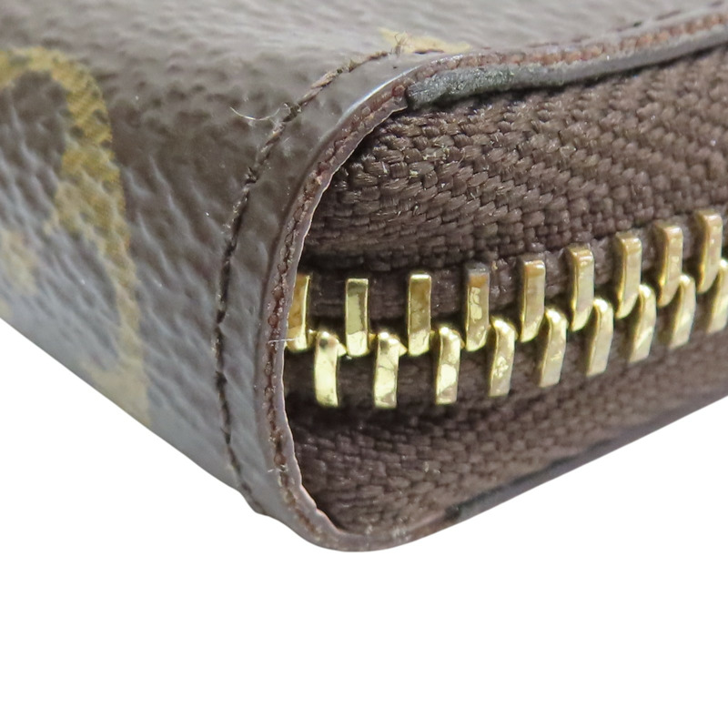 棕色 原花帆布 Clemence 拉鍊長夾 M61298【LOUIS VUITTON LV 路易威登】 M61298-12