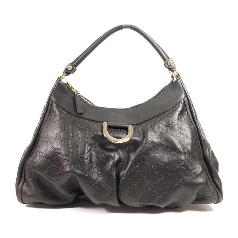 GUCCI 牛皮皮革Shoulder Bag金扣肩背袋-0