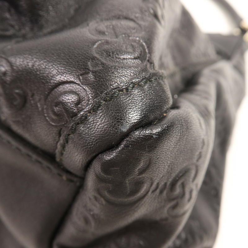 GUCCI 牛皮皮革Shoulder Bag金扣肩背袋-5