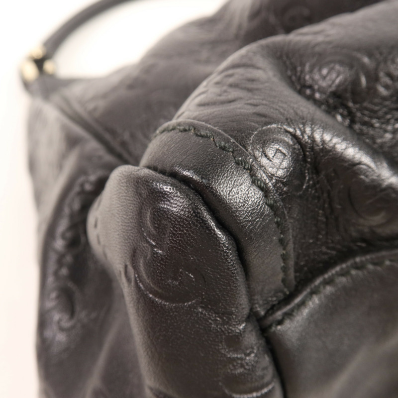 GUCCI 牛皮皮革Shoulder Bag金扣肩背袋-8