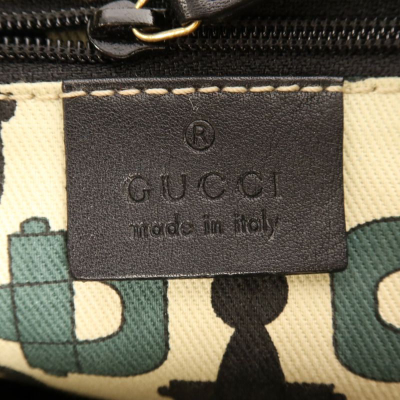 GUCCI 牛皮皮革Shoulder Bag金扣肩背袋-10