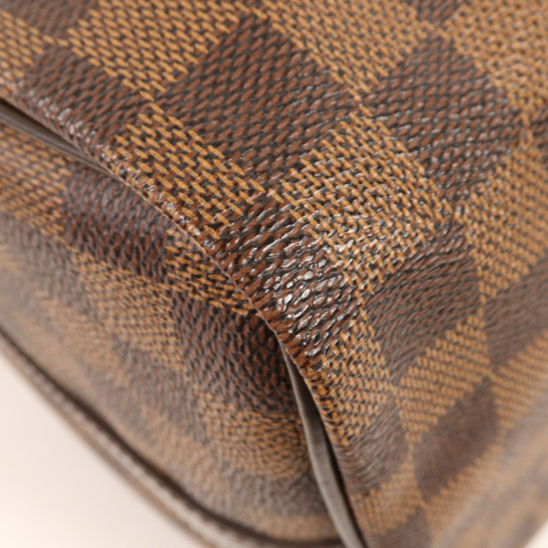 LOUIS VUITTON Damier Speedy Bandouliere 30金扣手挽肩背兩用袋-6