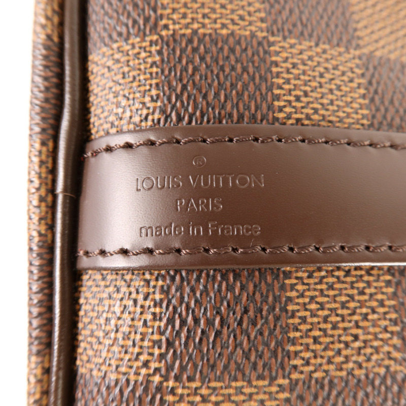 LOUIS VUITTON Damier Speedy Bandouliere 30金扣手挽肩背兩用袋-10