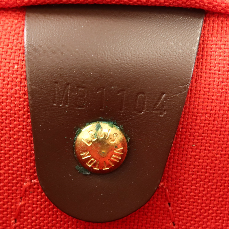 LOUIS VUITTON Damier Speedy Bandouliere 30金扣手挽肩背兩用袋-11