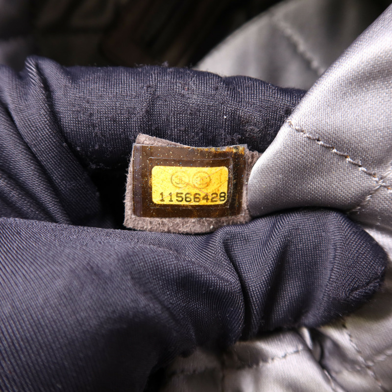 CHANEL 羊皮皮革Chain Shoulder Bag銀扣肩背袋-6