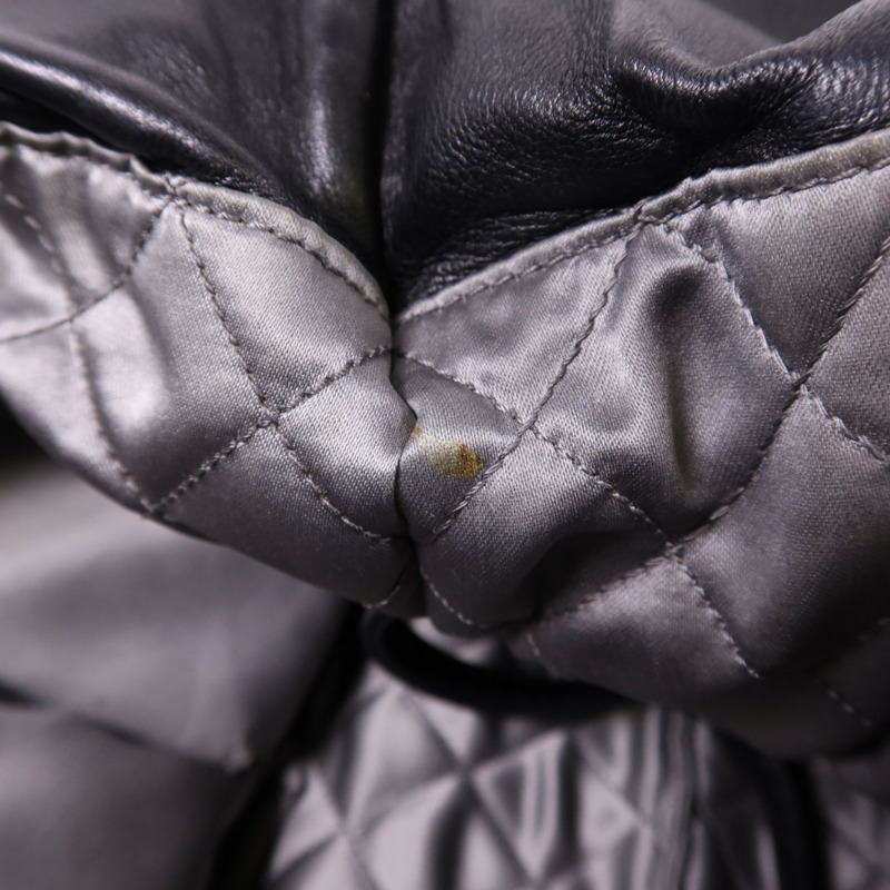 CHANEL 羊皮皮革Chain Shoulder Bag銀扣肩背袋-23