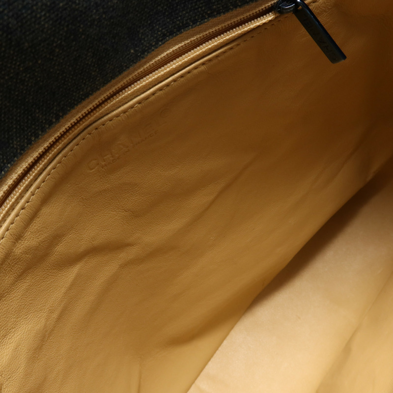 CHANEL 牛仔布Vintage Tote手挽袋-12