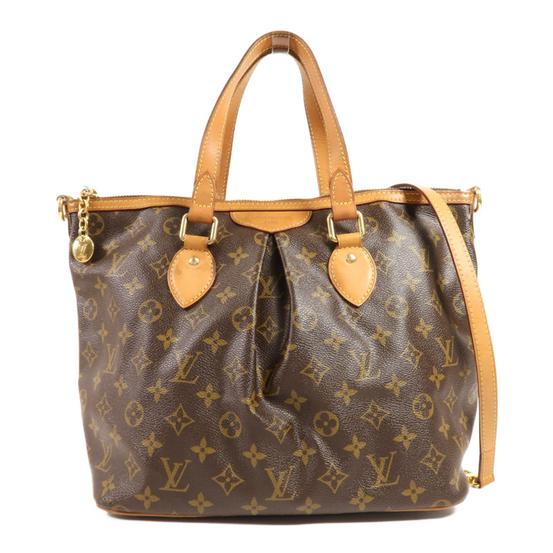 LOUIS VUITTON Monogram Palermo PM金扣手挽肩背兩用袋-0