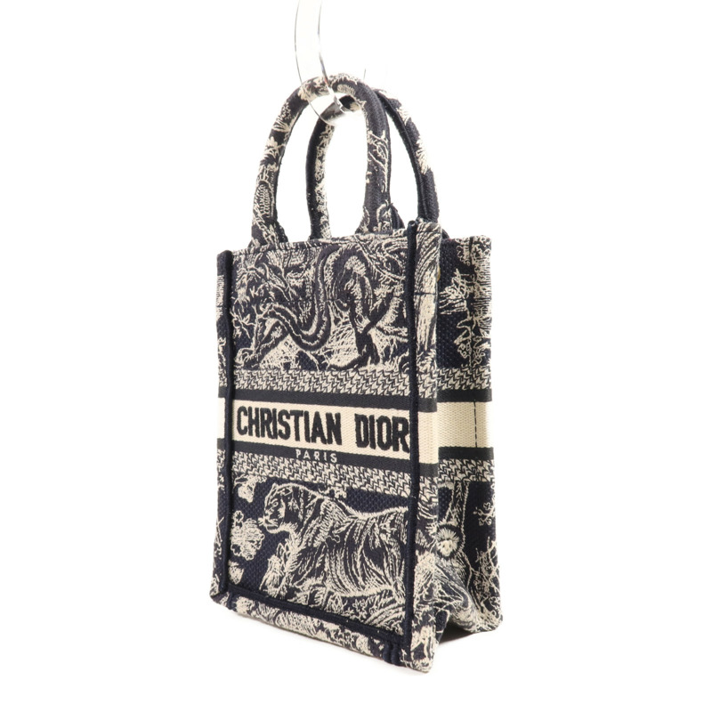 Dior 帆布Book Tote Mini金扣手挽肩背兩用袋-1