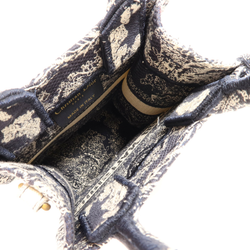 Dior 帆布Book Tote Mini金扣手挽肩背兩用袋-3