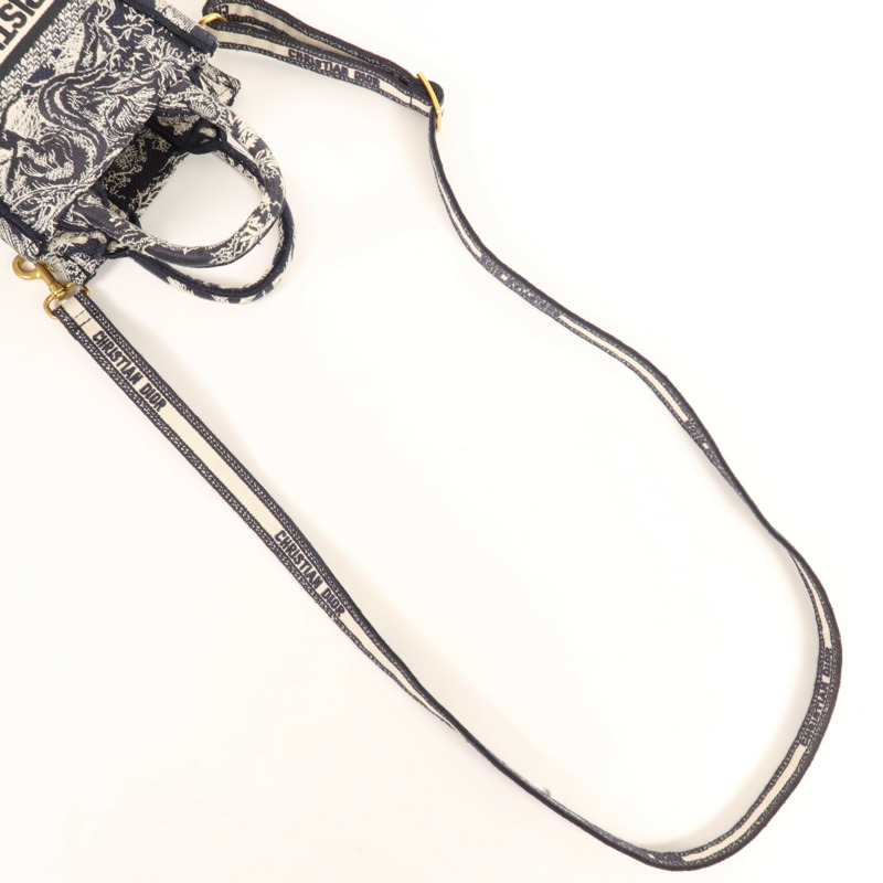 Dior 帆布Book Tote Mini金扣手挽肩背兩用袋-6