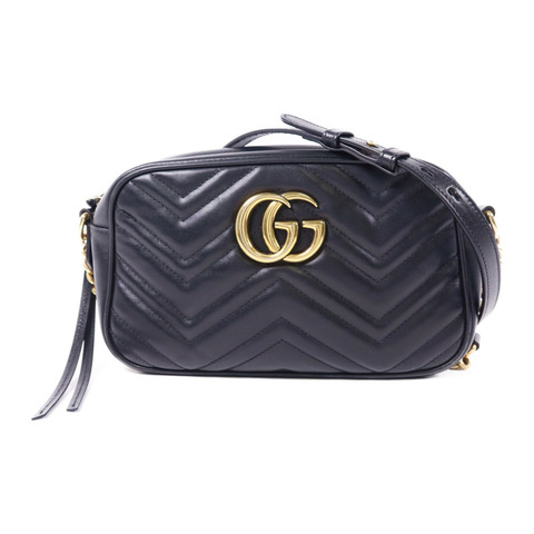 GUCCI 牛皮皮革GG Marmont Shoulder Bag金扣肩背袋