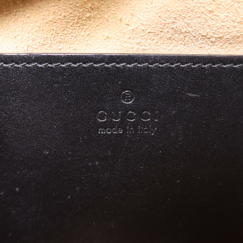 GUCCI 牛皮皮革GG Marmont Shoulder Bag金扣肩背袋-5