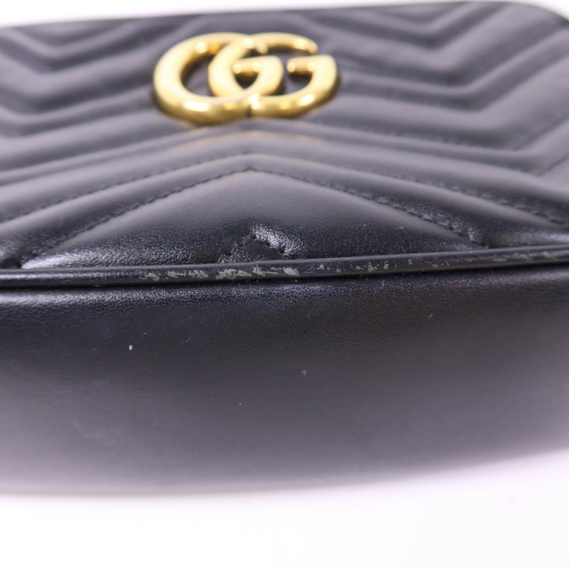 GUCCI 牛皮皮革GG Marmont Shoulder Bag金扣肩背袋-21