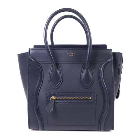 CELINE 牛皮皮革Micro Luggage金扣手挽袋