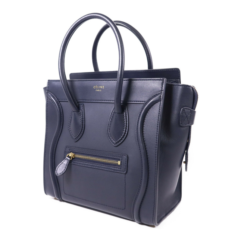 CELINE 牛皮皮革Micro Luggage金扣手挽袋-2