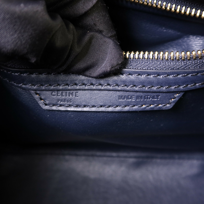 CELINE 牛皮皮革Micro Luggage金扣手挽袋-5