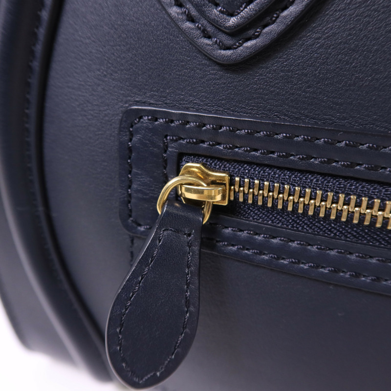 CELINE 牛皮皮革Micro Luggage金扣手挽袋-8