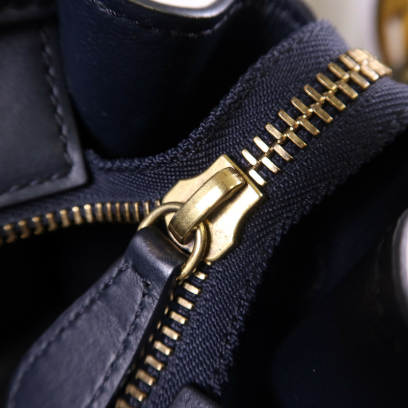 CELINE 牛皮皮革Micro Luggage金扣手挽袋-10