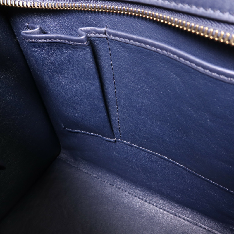 CELINE 牛皮皮革Micro Luggage金扣手挽袋-18