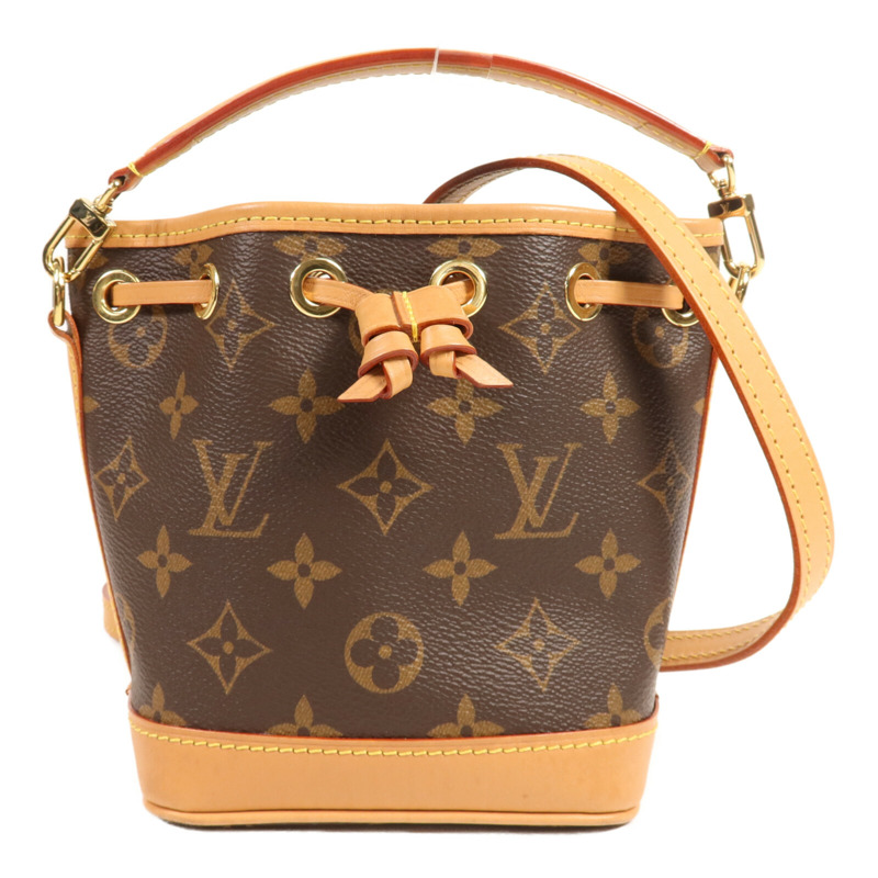 LOUIS VUITTON Monogram Nano Noe金扣手挽肩背兩用袋-0
