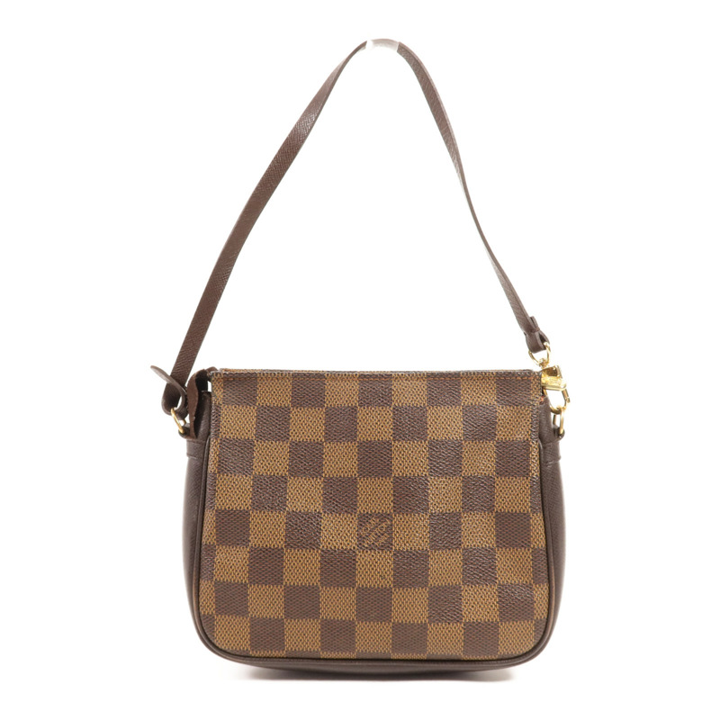 LOUIS VUITTON Damier Trousse Makeup Accessory Pouch金扣手挽袋-1