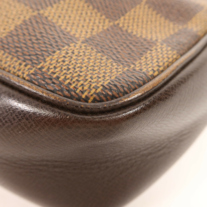 LOUIS VUITTON Damier Trousse Makeup Accessory Pouch金扣手挽袋-5