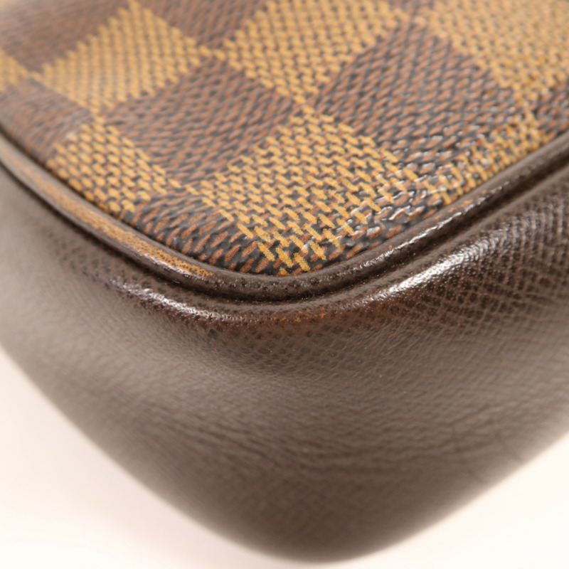 LOUIS VUITTON Damier Trousse Makeup Accessory Pouch金扣手挽袋-6