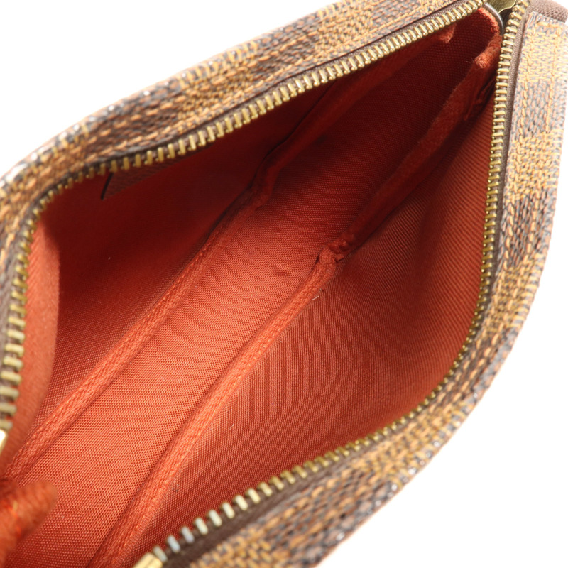 LOUIS VUITTON Damier Trousse Makeup Accessory Pouch金扣手挽袋-9