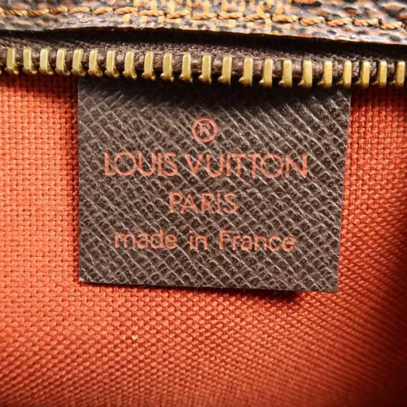 LOUIS VUITTON Damier Trousse Makeup Accessory Pouch金扣手挽袋-10