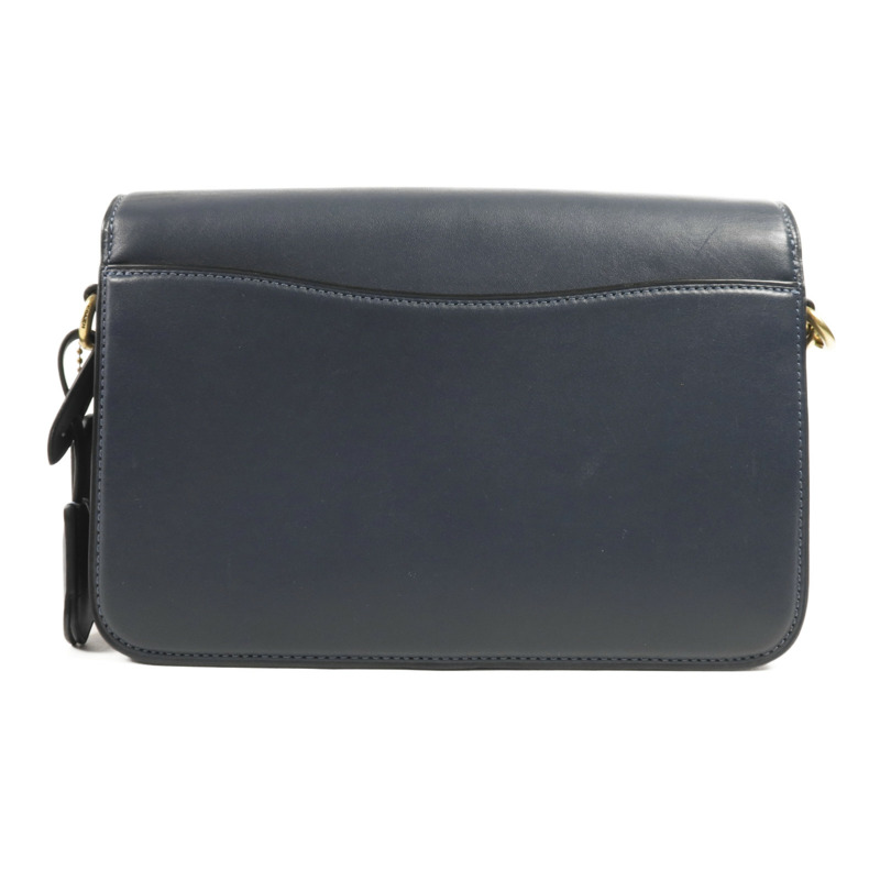 COACH 牛皮皮革Shoulder Bag金扣肩背袋-1