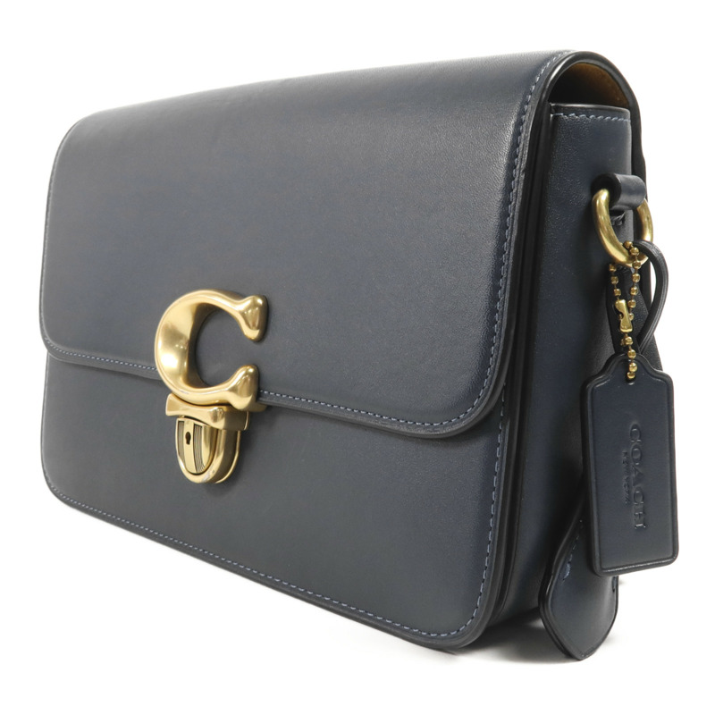 COACH 牛皮皮革Shoulder Bag金扣肩背袋-2