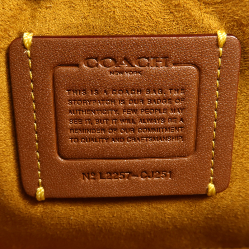 COACH 牛皮皮革Shoulder Bag金扣肩背袋-10